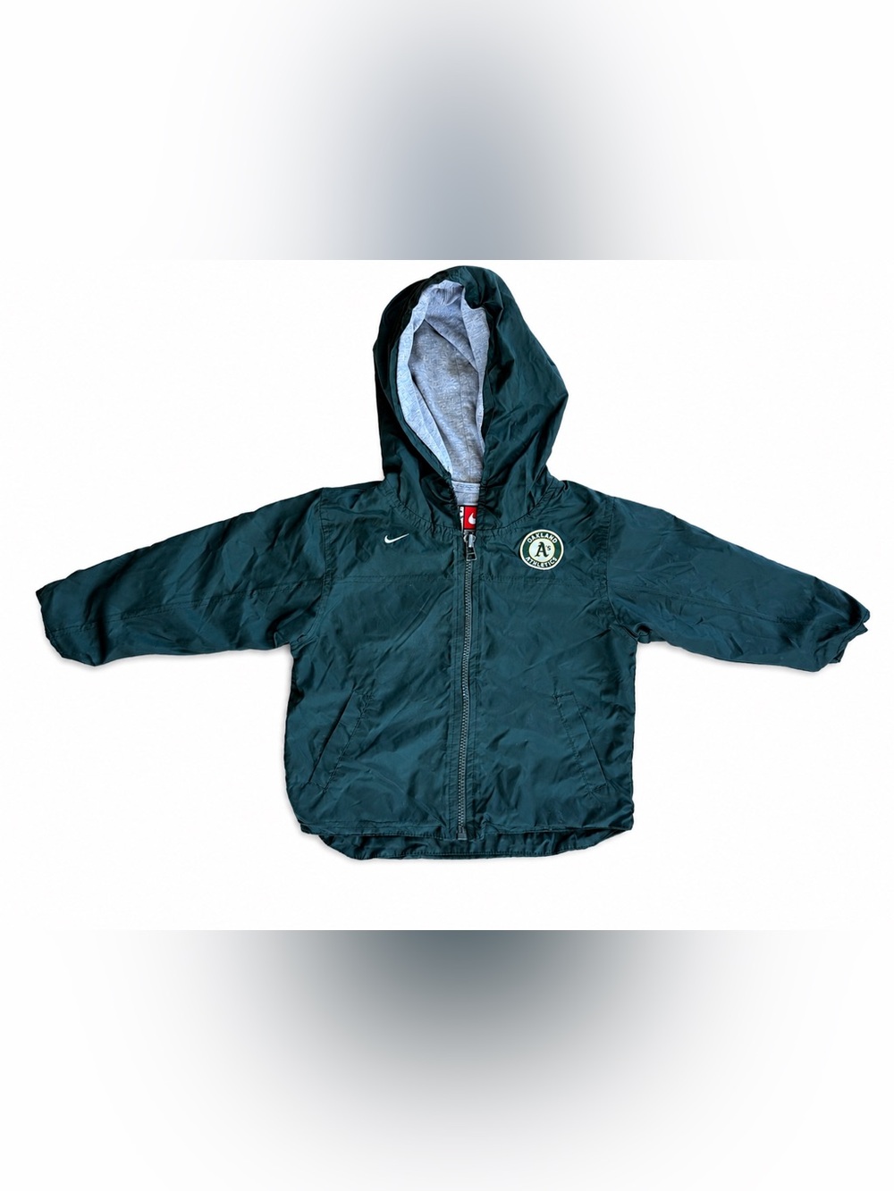 Nike Oakland A’s Kids Windbreaker Jacket | Size 24M Toddler | Vintage Style